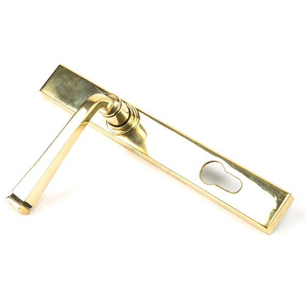 From The Anvil - Avon Slimline Lever Espag. Lock Set - Aged Brass - 90354 - Choice Handles