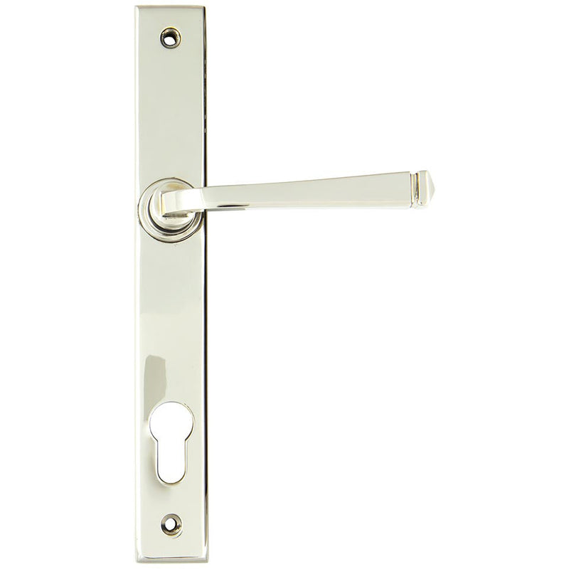 From The Anvil - Avon Slimline Lever Espag. Lock Set - Polished Nickel - 90356 - Choice Handles