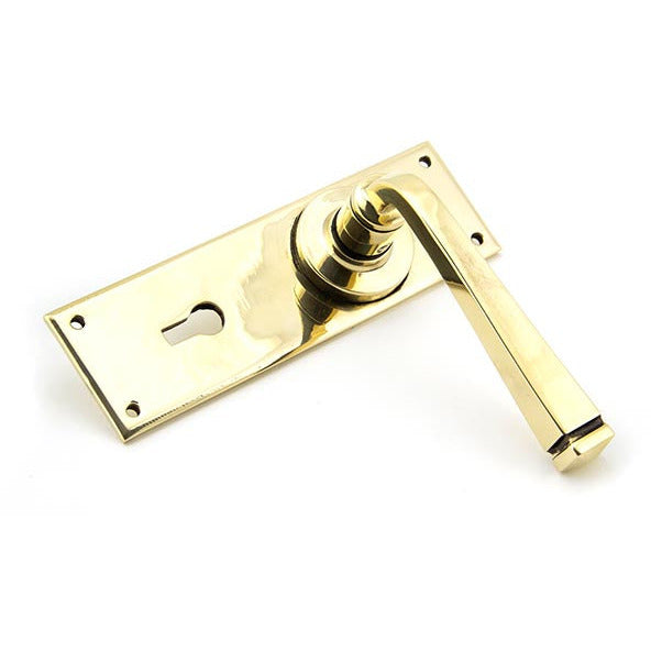 From The Anvil - Avon Lever Lock Set - Aged Brass - 90358 - Choice Handles