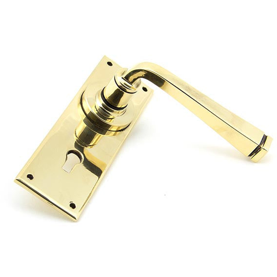 From The Anvil - Avon Lever Lock Set - Aged Brass - 90358 - Choice Handles