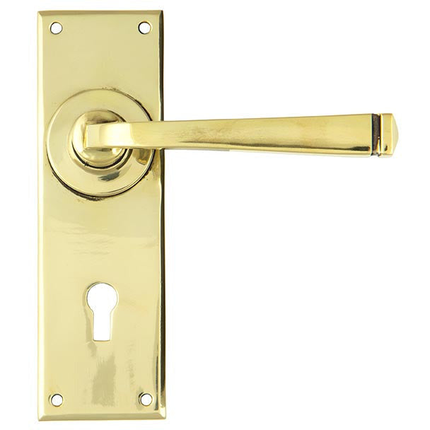 From The Anvil - Avon Lever Lock Set - Aged Brass - 90358 - Choice Handles