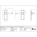 From The Anvil - Avon Lever Latch Set - Aged Brass - 90362 - Choice Handles