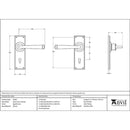 From The Anvil - Avon Lever Latch Set - Aged Bronze - 90365 - Choice Handles