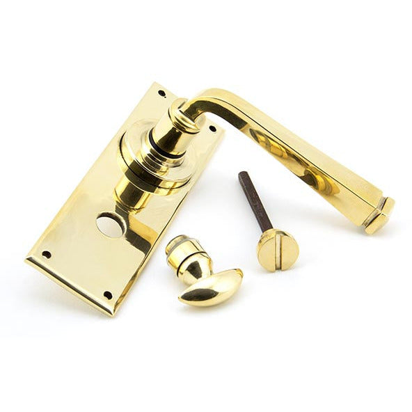 From The Anvil - Avon Lever Bathroom Set - Aged Brass - 90366 - Choice Handles