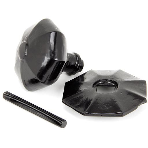 From The Anvil - Octagonal Centre Door Knob - Internal - Black - 90382 - Choice Handles