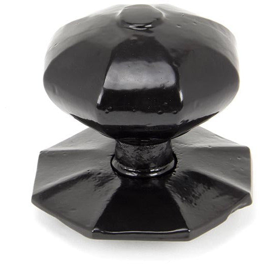 From The Anvil - Octagonal Centre Door Knob - Internal - Black - 90382 - Choice Handles