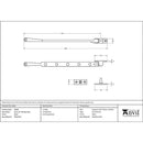 From The Anvil - 12" Avon Stay - Black - 90405 - Choice Handles