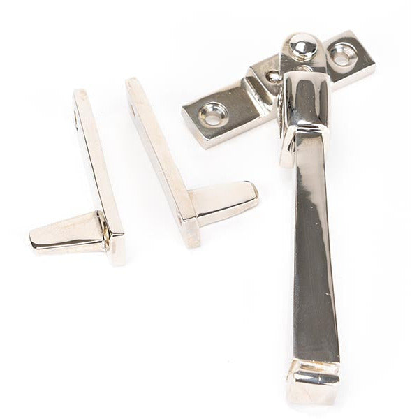 From The Anvil - Night-Vent Locking Avon Fastener - Polished Nickel - 90413 - Choice Handles