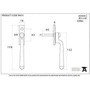 From The Anvil - Avon Espag - Aged Brass - 90415 - Choice Handles