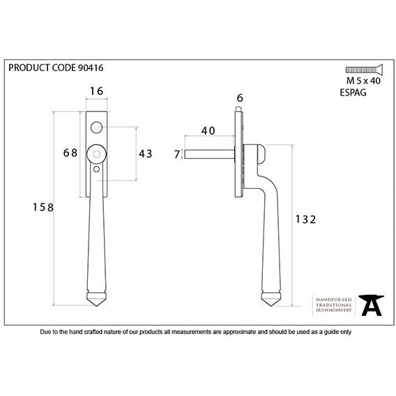From The Anvil - Avon Espag - Polished Chrome - 90416 - Choice Handles