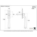 From The Anvil - Avon Espag - Polished Nickel - 90417 - Choice Handles