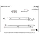 From The Anvil - 10" Avon Stay - Aged Brass - 90427 - Choice Handles