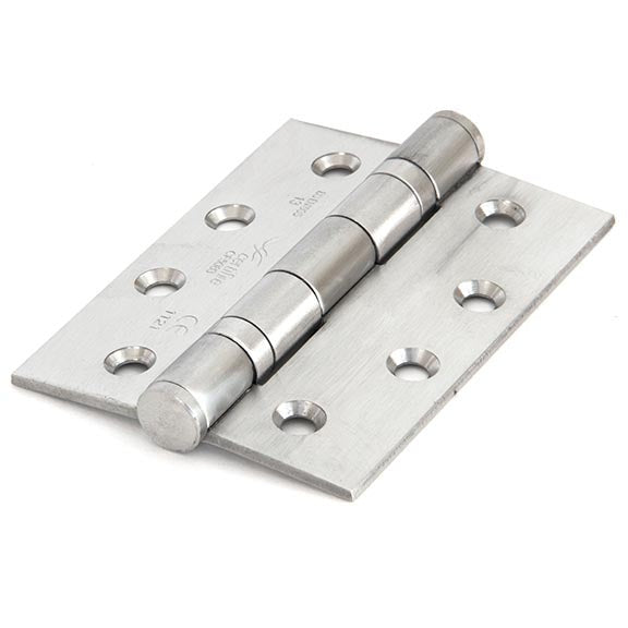 From The Anvil - SS 4" Ball Bearing Butt Hinge (pair) F/R - Satin Stainless Steel - 91039 - Choice Handles