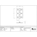 From The Anvil - 3" Butt Hinge (pair) - Black - 91040 - Choice Handles