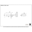 From The Anvil - Security Window Bolt - Electro Brass - 91047 - Choice Handles