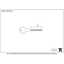 From The Anvil - Chubb Short Security Star Key -  - 91054 - Choice Handles