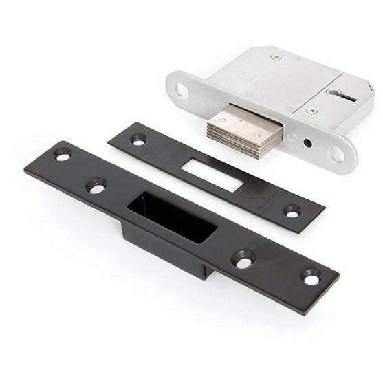 From The Anvil - 2 ½" BS 5 Lever Deadlock - Black - 91058 - Choice Handles