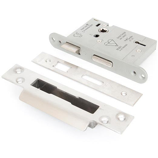 From The Anvil - 3" 5 Lever Heavy Duty BS Sash Lock - Satin Stainless Steel - 91060 - Choice Handles
