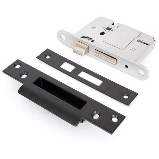 From The Anvil - 3" 5 Lever BS Sash Lock - Black - 91064 - Choice Handles