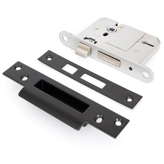 From The Anvil - 3" 5 Lever BS Sash Lock KA - Black - 91066 - Choice Handles