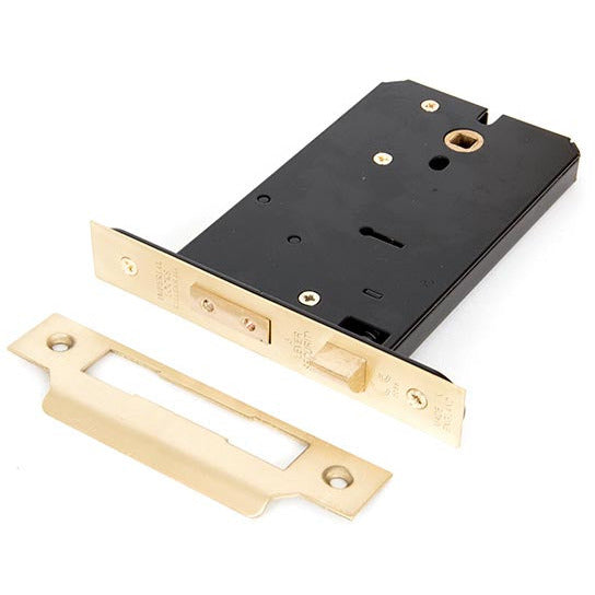 From The Anvil - 6" Horizontal 5 Lever Sash Lock - Polished Brass - 91073 - Choice Handles