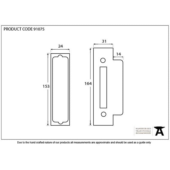 From The Anvil - ½" Rebate Kit For 91074 - Satin Stainless Steel - 91075 - Choice Handles