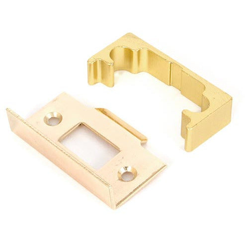 From The Anvil - ½" Rebate Kit for Tubular Mortice Latch - Electro Brass - 91076 - Choice Handles