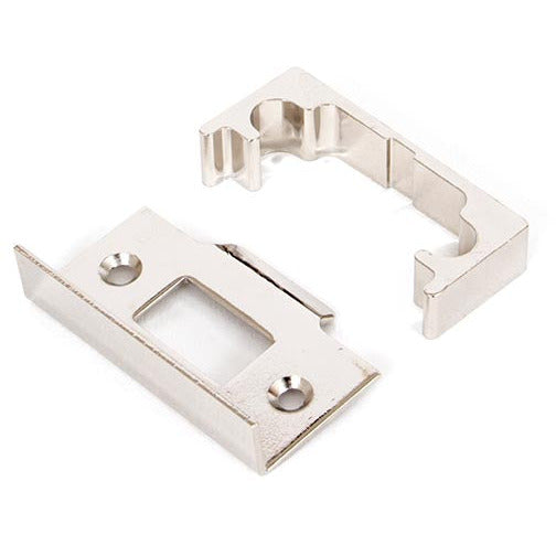From The Anvil - ½" Rebate Kit for Tubular Mortice Latch - Polished Nickel - 91077 - Choice Handles