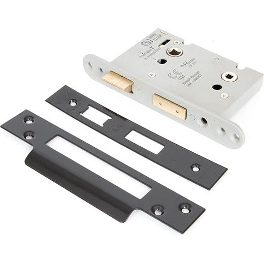 From The Anvil - 3" Heavy Duty Bathroom Mortice Lock - Black - 91108 - Choice Handles