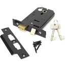 From The Anvil - 5" Horizontal 3 Lever Sash Lock - Black - 91116 - Choice Handles
