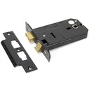 From The Anvil - 5" Horizontal 3 Lever Sash Lock - Black - 91116 - Choice Handles