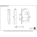 From The Anvil - 3" 5 Lever H/Duty Sash Lock KA - Satin Stainless Steel - 91124 - Choice Handles