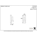 From The Anvil - Frame Hook for 33741 (pair) - Pewter Patina - 91307 - Choice Handles