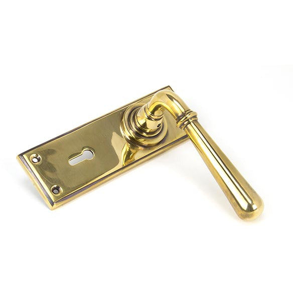 From The Anvil - Newbury Lever Lock Set - Aged Brass - 91414 - Choice Handles