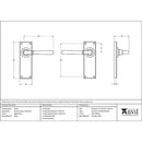From The Anvil - Newbury Lever Latch Set - Aged Brass - 91415 - Choice Handles