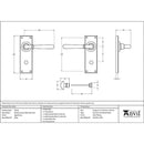 From The Anvil - Newbury Lever Bathroom Set - Aged Brass - 91416 - Choice Handles