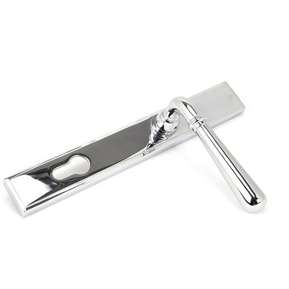 From The Anvil - Newbury Slimline Lever Espag. Lock Set - Polished Chrome - 91420 - Choice Handles