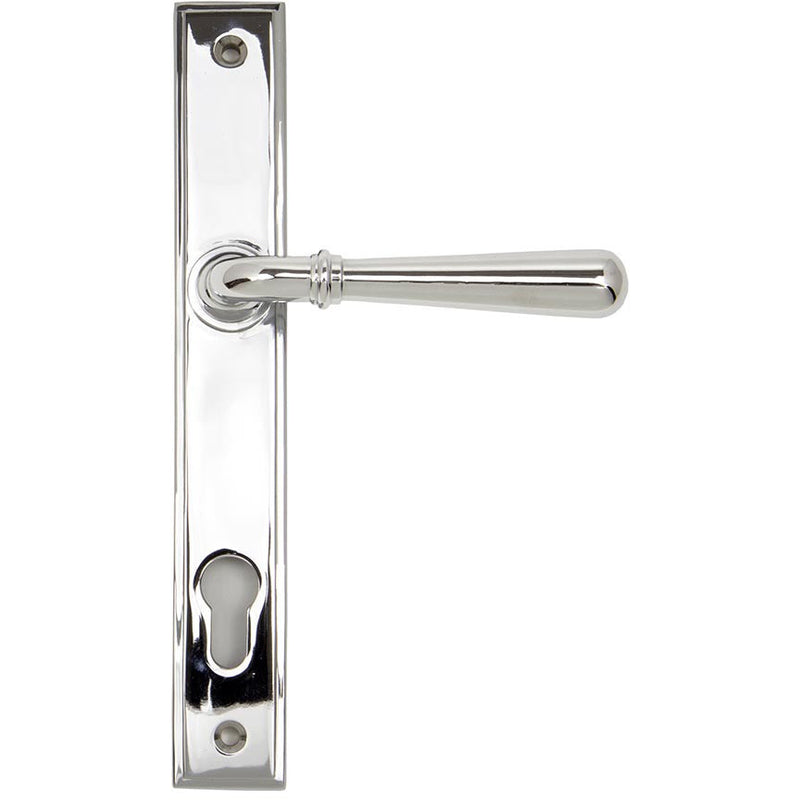 From The Anvil - Newbury Slimline Lever Espag. Lock Set - Polished Chrome - 91420 - Choice Handles