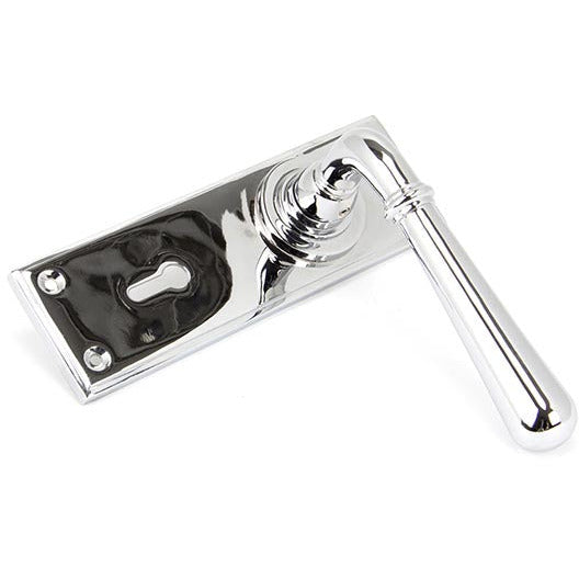 From The Anvil - Newbury Lever Lock Set - Polished Chrome - 91421 - Choice Handles