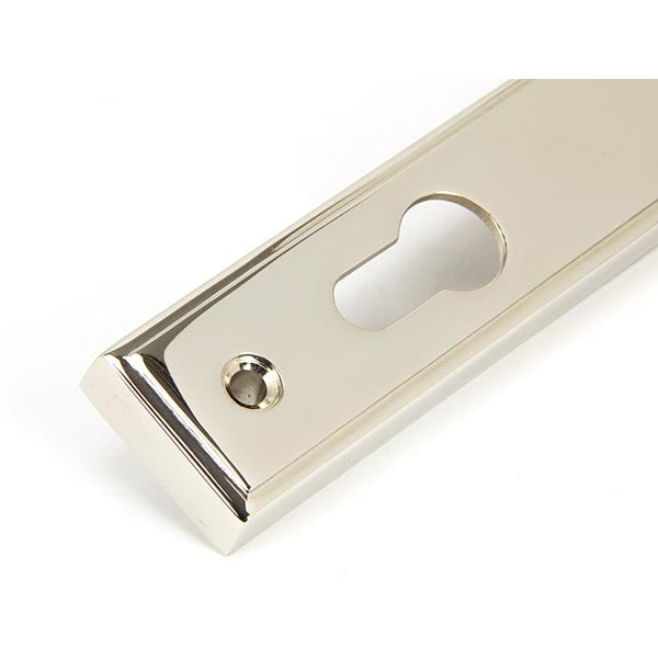 From The Anvil - Newbury Slimline Lever Espag. Lock Set - Polished Nickel - 91427 - Choice Handles