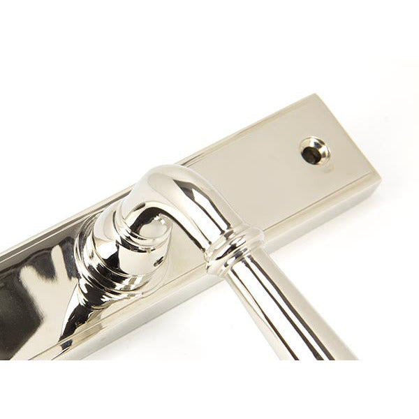 From The Anvil - Newbury Slimline Lever Espag. Lock Set - Polished Nickel - 91427 - Choice Handles