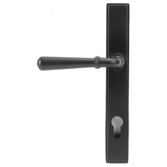 From The Anvil - Newbury Slimline Lever Espag. Lock Set - Aged Bronze - 91434 - Choice Handles