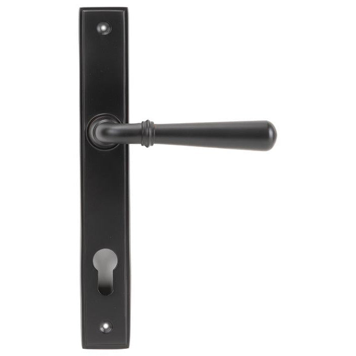 From The Anvil - Newbury Slimline Lever Espag. Lock Set - Aged Bronze - 91434 - Choice Handles