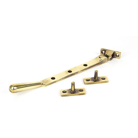 From The Anvil - 8" Newbury Stay - Aged Brass - 91445 - Choice Handles