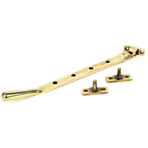 From The Anvil - 10" Newbury Stay - Aged Brass - 91446 - Choice Handles