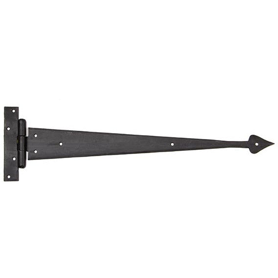 From The Anvil - 18" Arrow Head T Hinge (pair) - External Beeswax - 91476 - Choice Handles
