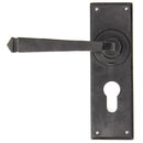 From The Anvil - Avon Lever Euro Lock Set - External Beeswax - 91482 - Choice Handles