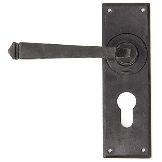 From The Anvil - Avon Lever Euro Lock Set - External Beeswax - 91482 - Choice Handles