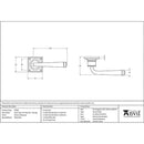 From The Anvil - Avon Lever on Rose Set Sprung - External Beeswax - 91483 - Choice Handles