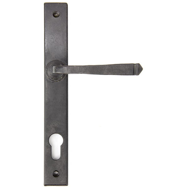 From The Anvil - Avon Slimline Lever Espag. Lock Set - External Beeswax - 91484 - Choice Handles